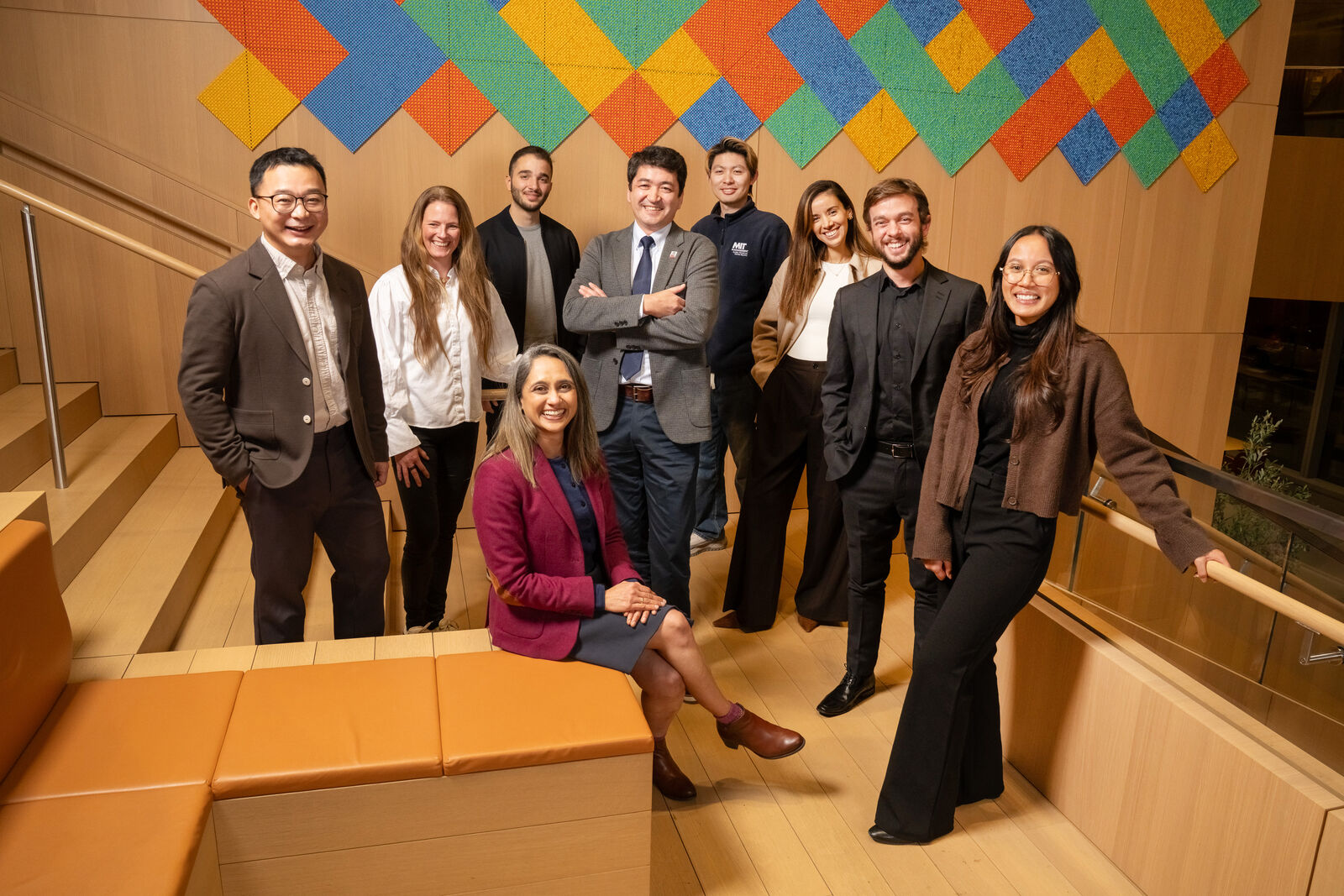 Turma de Visiting Fellows do MIT no jardim